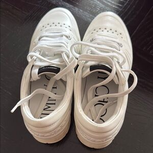 Jimmy Choo Ivory Star-Embellished Sneakers - size 9 (gently worn)